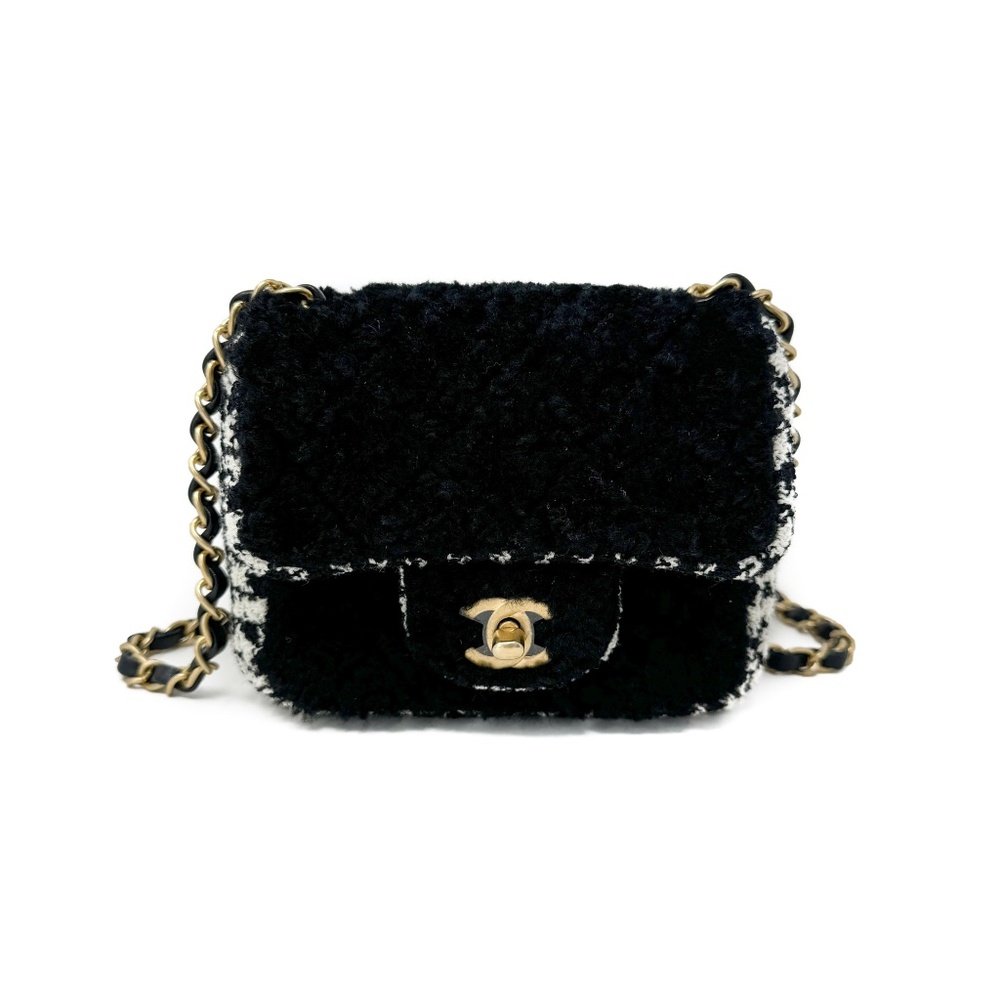 Chanel Tweed Square Mini Classic Flap